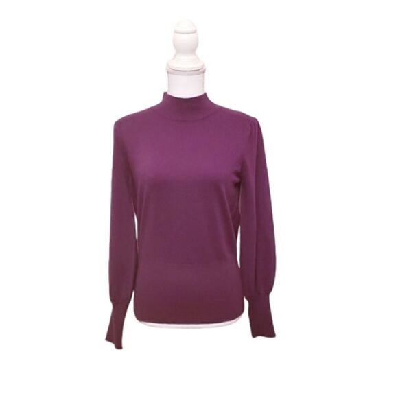 SKIES ARE BLUE Turtleneck Open Back Sweater - Picture 1 of 4